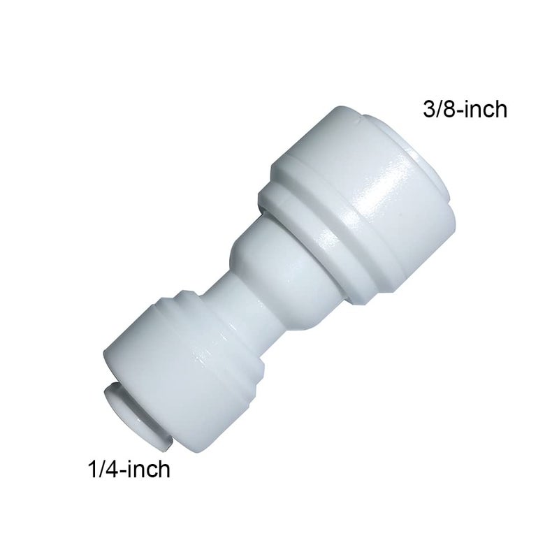 YZMSZ Reducing Straight Union 3/8" to 1/4" Quick Connector fittings RO Water Filters set of 10 - Image 2